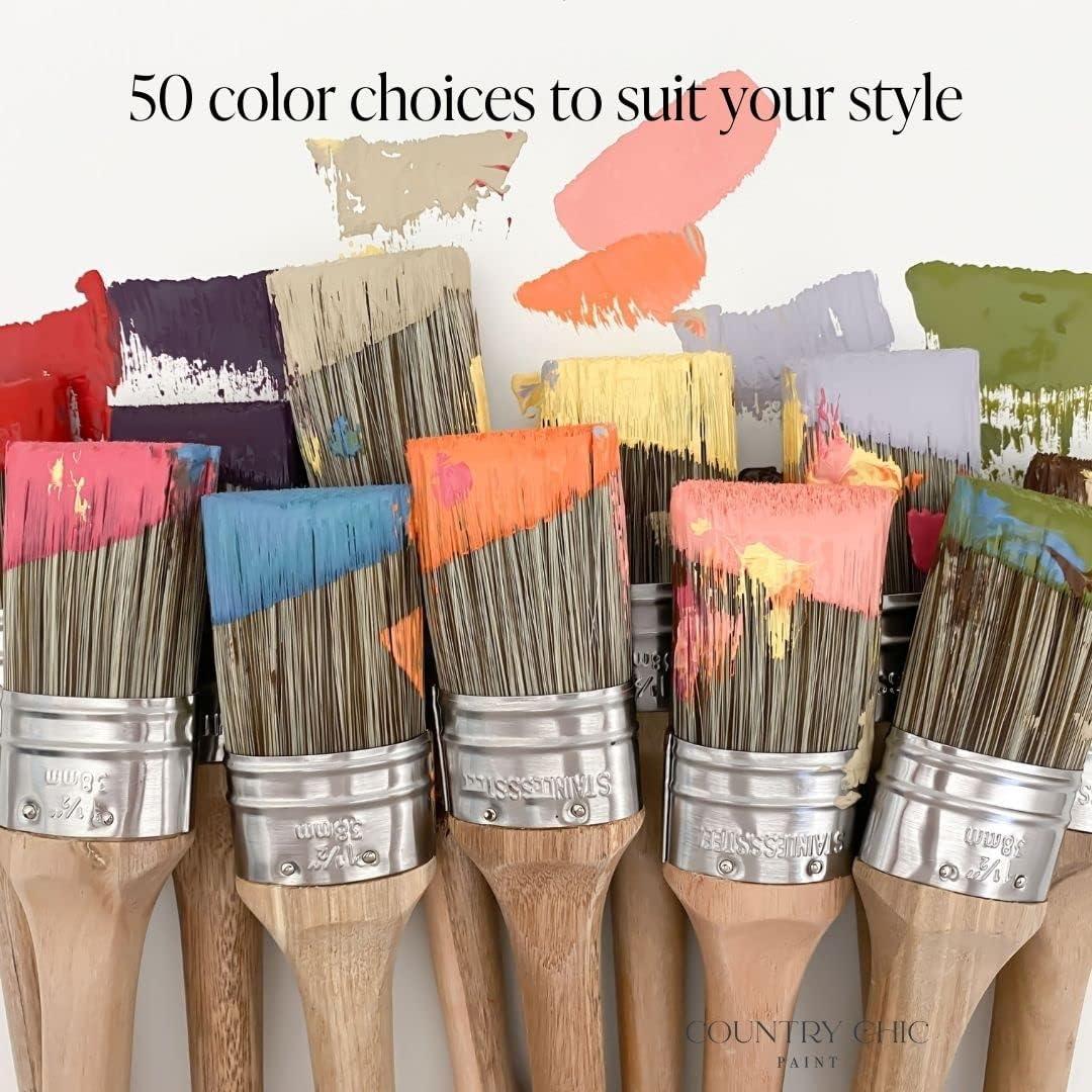 Country Chic Paint chalk Style Paint - for Furniture, Home Decor, crafts -  Eco-Friendly - All-in-One 